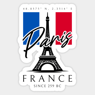 I Love Paris Eiffel Tower France French Souvenir Sticker
